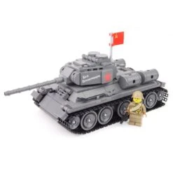 T34-85 Tank - Dark Bluish Grey