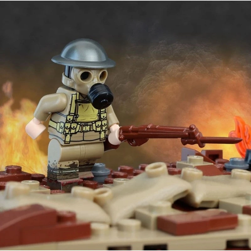 WW1 British Soldier With Gas Mask - Image 4