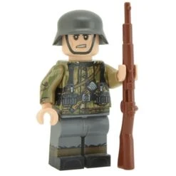 WW2 German Soldier In Swamp Camo